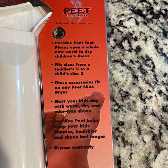 PeeWee PEET shoe dryer attachment for kids shoes NEW in packaging. - Picture 2 of 5